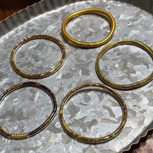 BuDhaGirl Bangle Bracelet Set - 5 Stackable Bangles